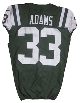 2017 Jamal Adams Game Used & Signed New York Jets Home Jersey Photo Matched To 10/15/2017 (NFL-PSA/DNA, Resolution Photomatching & Beckett)